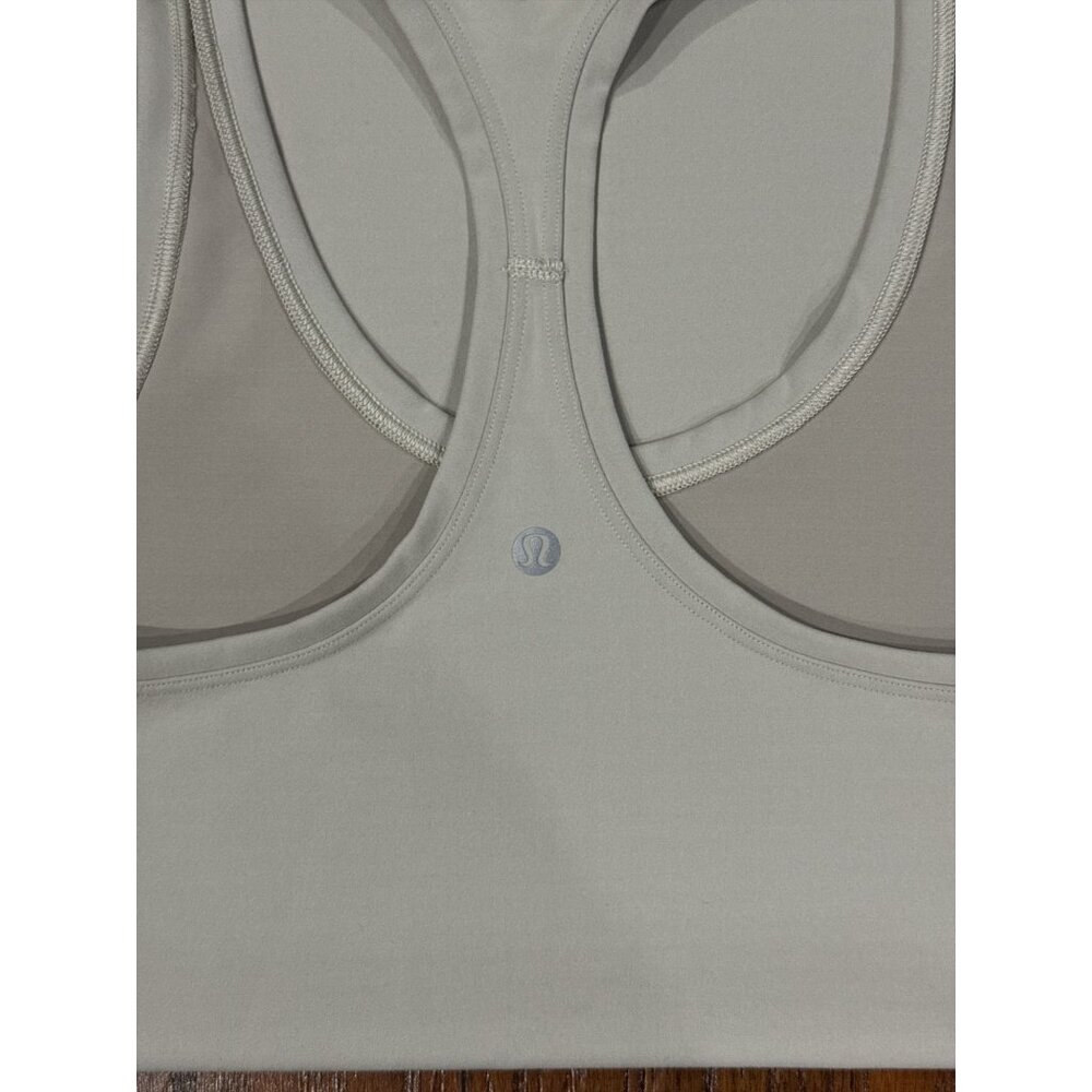 Lululemon Racerback Light Gray Tank Top Womens Size S/4 - Picture 3 of 5